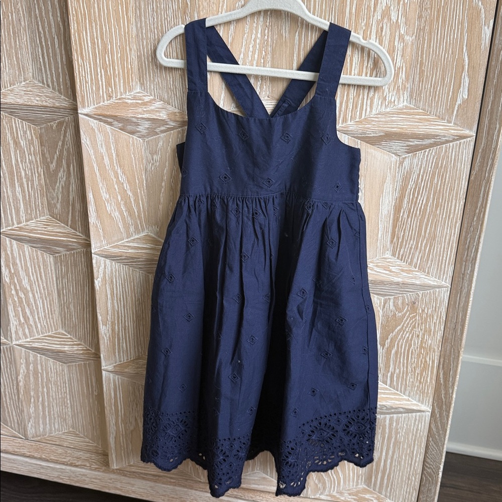GAP Kids Navy Eyelet Dress. Sleeveless. Size 5